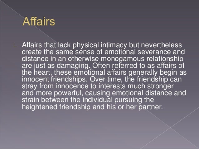 Emotional affair quiz